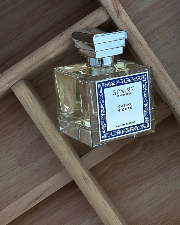 Instagram post by @petrasfavorites for Sphinx Fragrances. Caption reads: [...] to lately ❤️

Cairo Nights by....