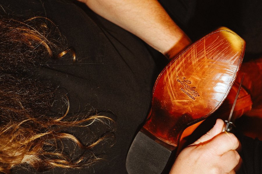 Instagram post by @chrisstapleton for Lucchese. Caption reads: Chris Stapleton x Lucchese, Volume II. Available....