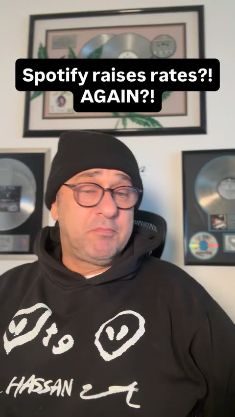 Instagram post by @damizza for Variety. Caption reads: Spotify just raised prices again — third hike in....