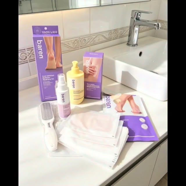 Instagram post by @giusi_ugc for Baren. Caption reads: The Ultimate Summer-Ready RoutineBAREN products.....