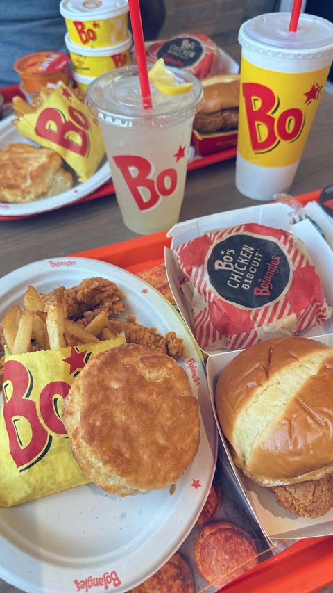 Instagram post by @okcfoodiefinds for Bojangles. Caption reads: [...] are excited to announce the very first....