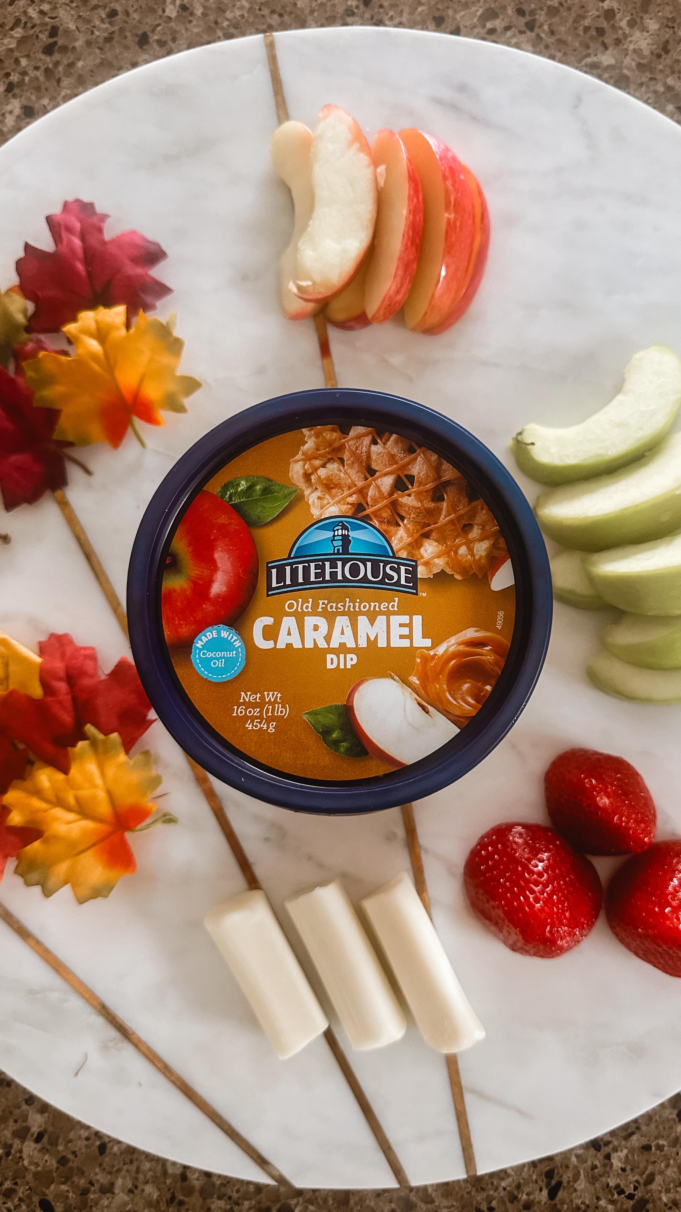 Instagram post by @kaydee.oldham for Litehouse Foods. Caption reads: [...] my secret hosting ingredient—....