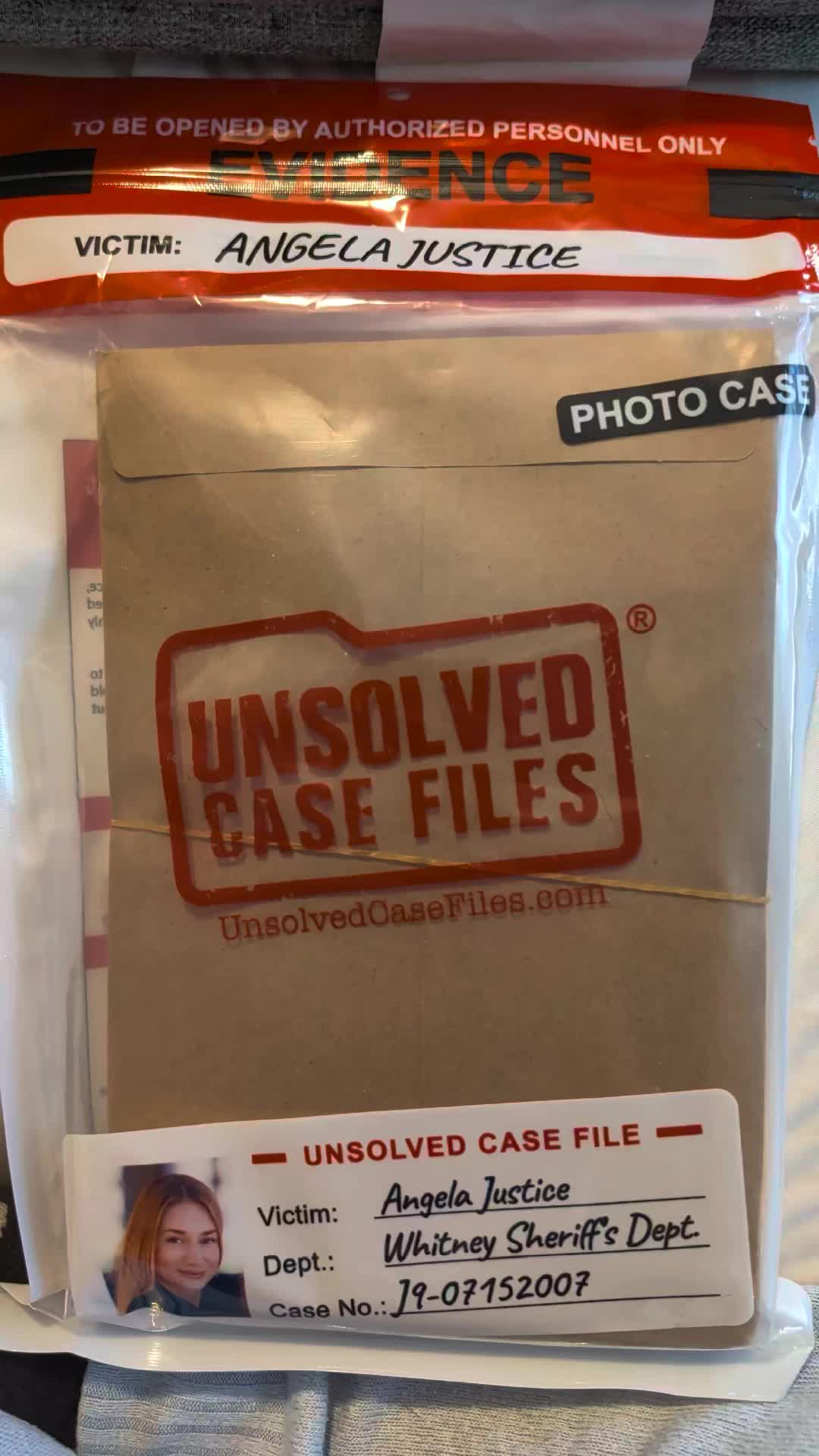 TikTok post by @astrathomas for Unsolved Case Files. Caption reads: [...] he really wants this Fathers day!....