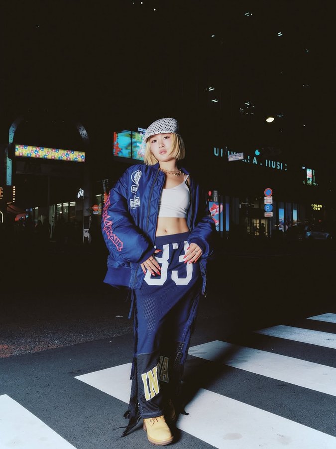 Instagram post by @reina_queenme for Droptokyo. Caption reads: 【DROP TOKYO x HYSTERIC GLAMOUR....