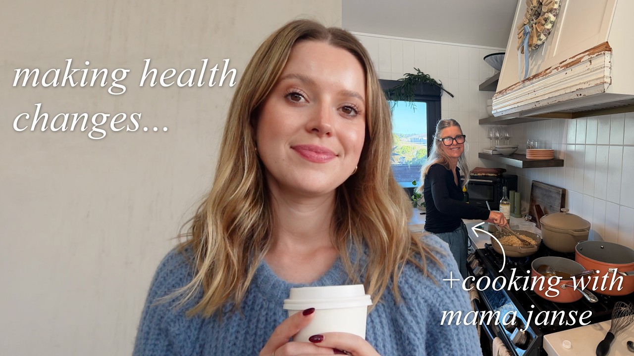 YouTube post by @MichelJanse for Vellabox. Caption reads: I'm ready to take my health seriously (+ parents....