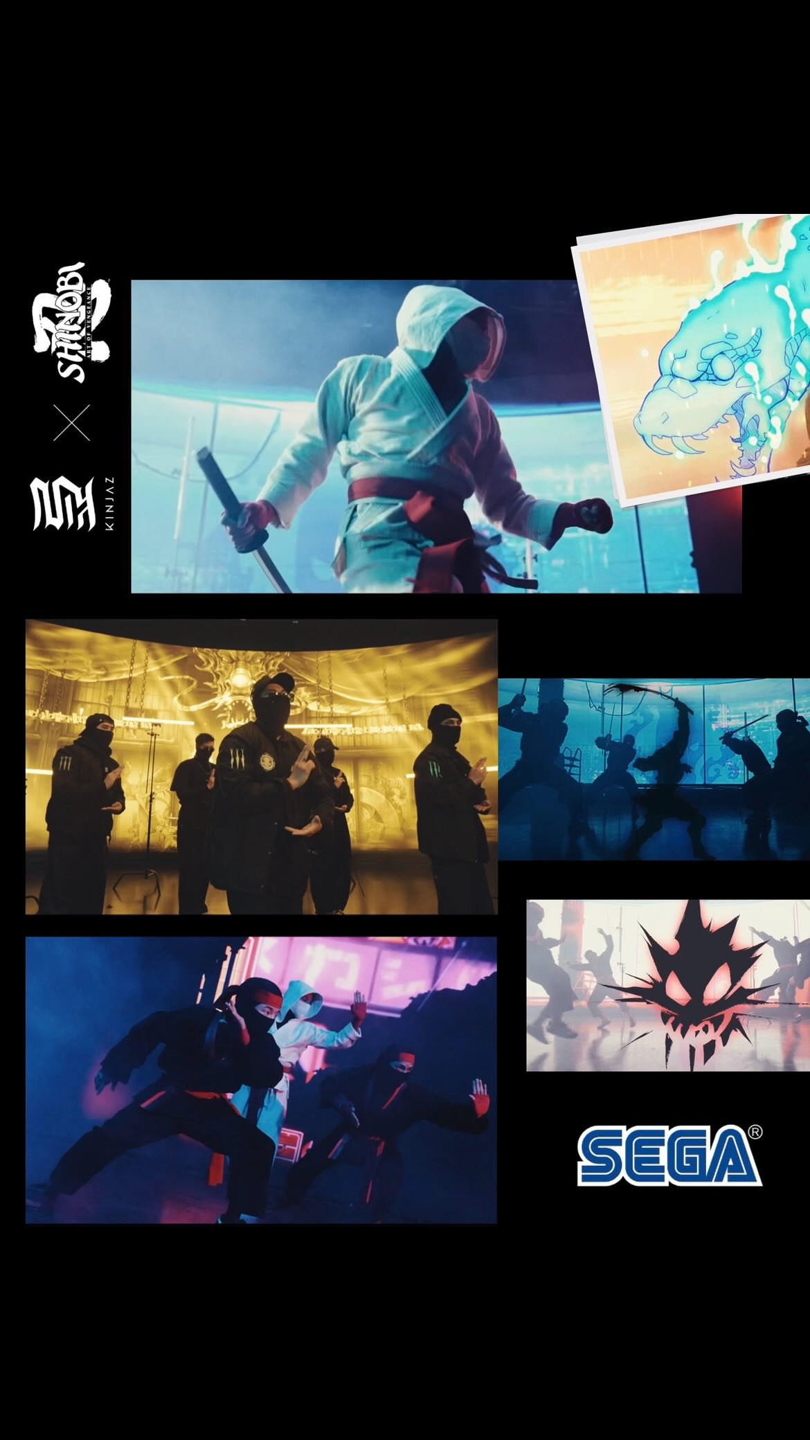 Instagram post by @joesaralva for SEGA. Caption reads: A collaboration with @SEGA to celebrate the launch....