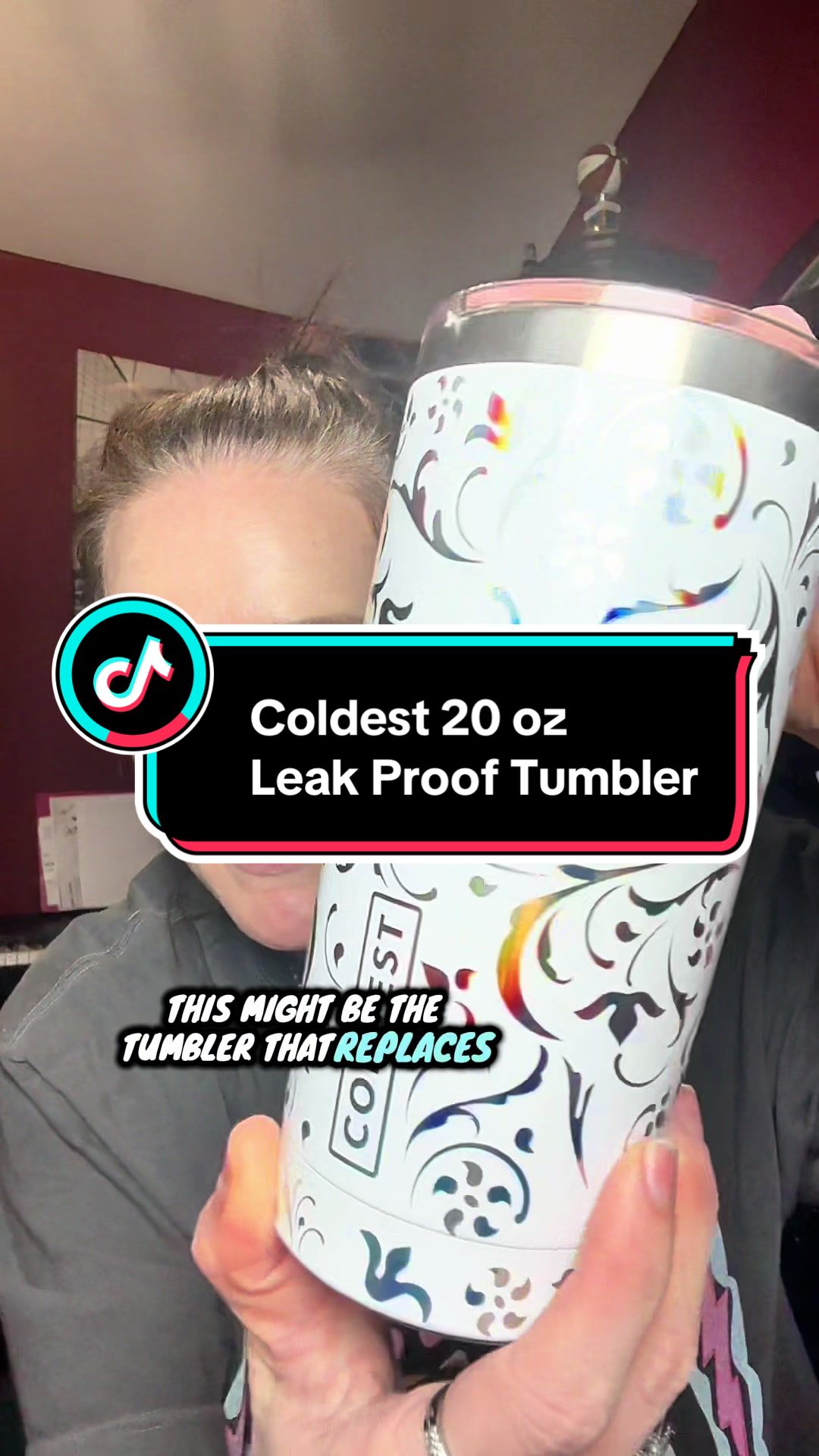 TikTok post by @chelswith2es for Coldest. Caption reads: The tumbler to beat all others! #coldest....