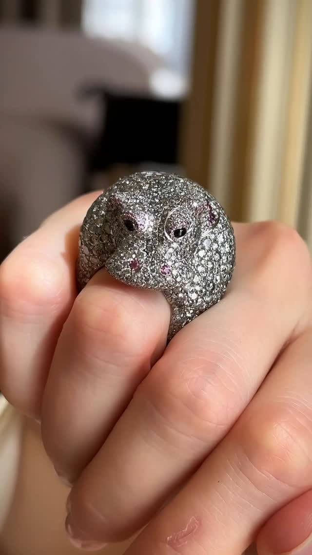 Instagram post by @katerina_perez for Chopard. Caption reads: #KPLovesAnimals | From Chopard’s @chopard....