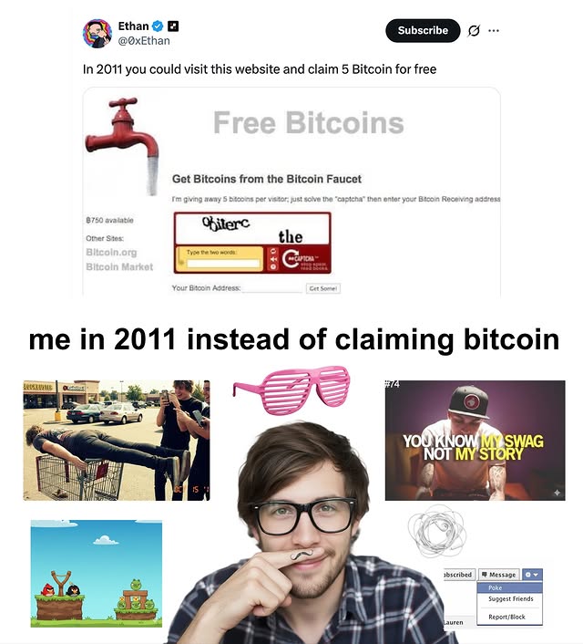 Instagram post by @the_political_compass for Ledger. Caption reads: [...] of buying bitcoin? politicalcompass for....