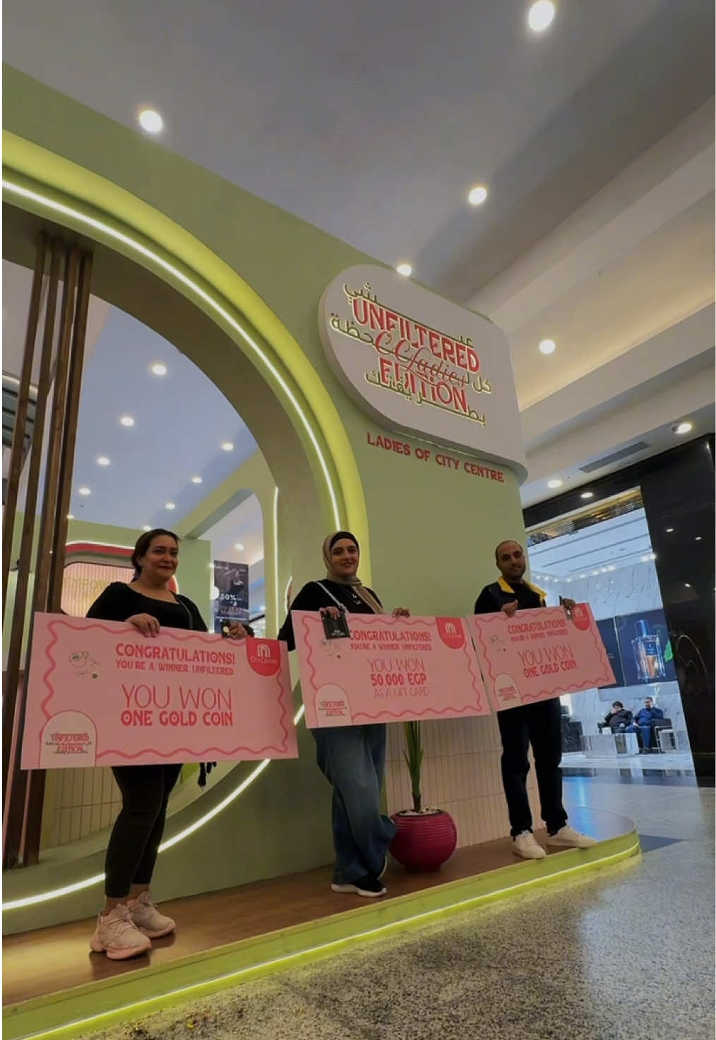 TikTok post by @citycentreegypt for Majid Al Futtaim. Caption reads: A month to remember ✨ Workshops, wins, and....