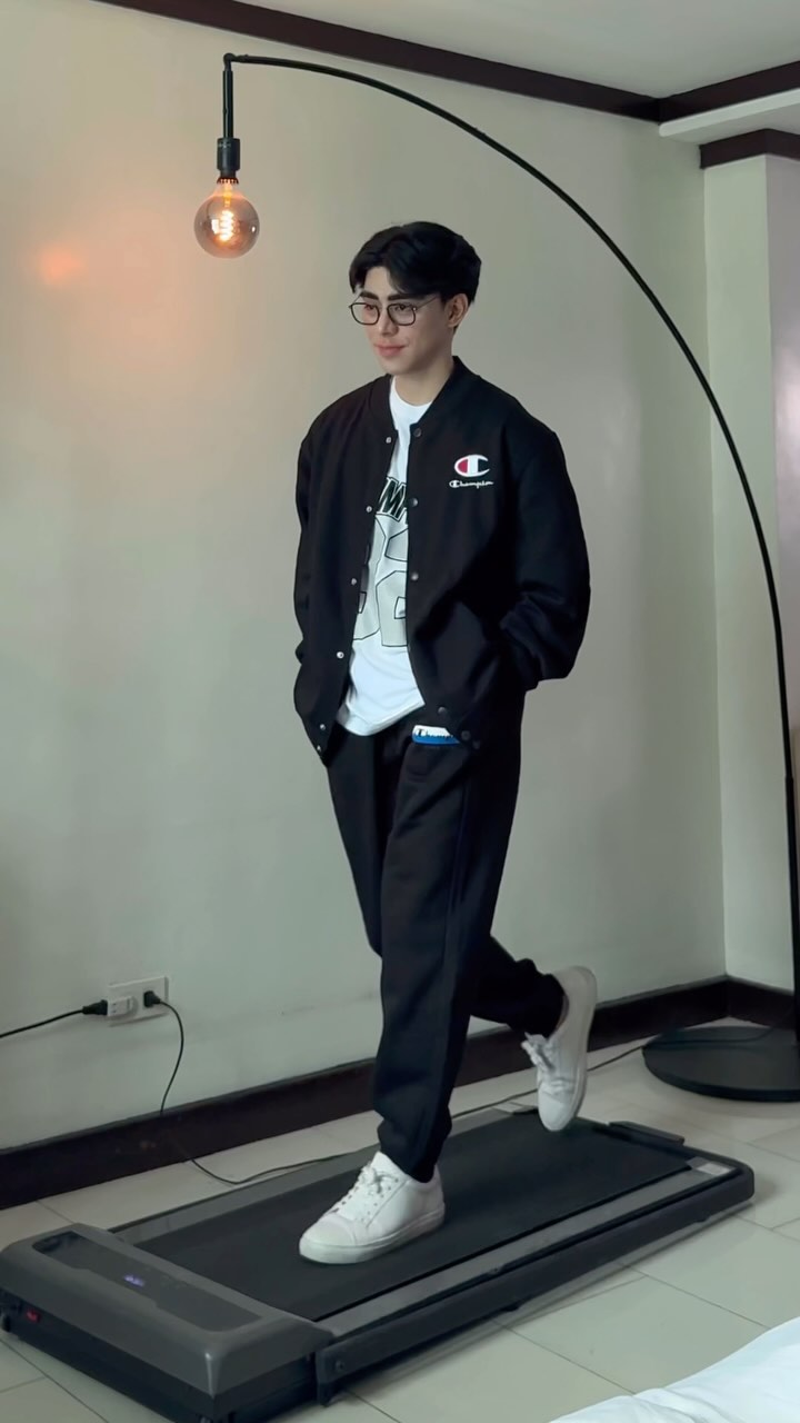 Instagram post by @itsgabgutierrez for Champion. Caption reads: Pick one! ✨ Vintage vibes, modern flex! 

Champion....