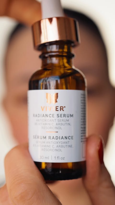Instagram post by an influencer for Vivier. Caption reads: Happy Vitamin C Month! @vivierskin brought me into....