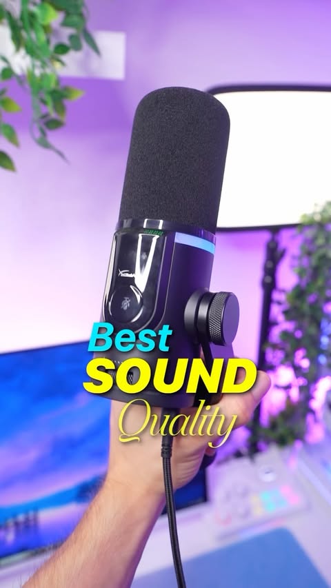 Instagram post by @vermaxtv for HyperX. Caption reads: The NEW Best Gaming Microphone! @HyperX #ad....