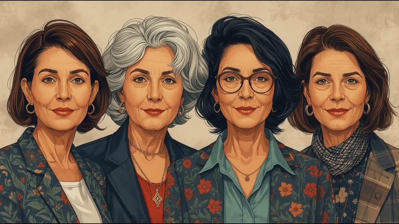 YouTube post by @drugastronamedalu for Booksy. Caption reads: Old Woman of the Year 2025 - Grażynokracja.