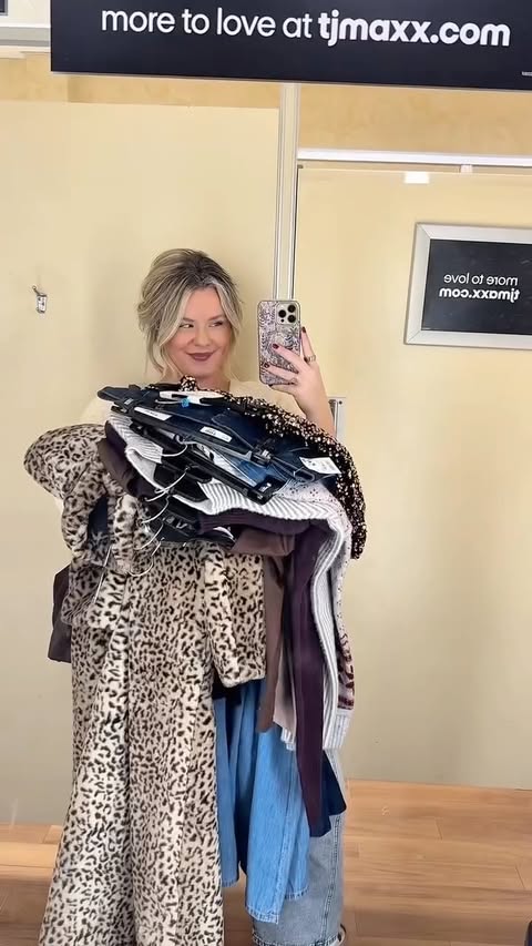 Instagram post by @mariahjoyyy_ for TJ Maxx. Caption reads: i am *beyond* excited to partner with @tjmaxx for....