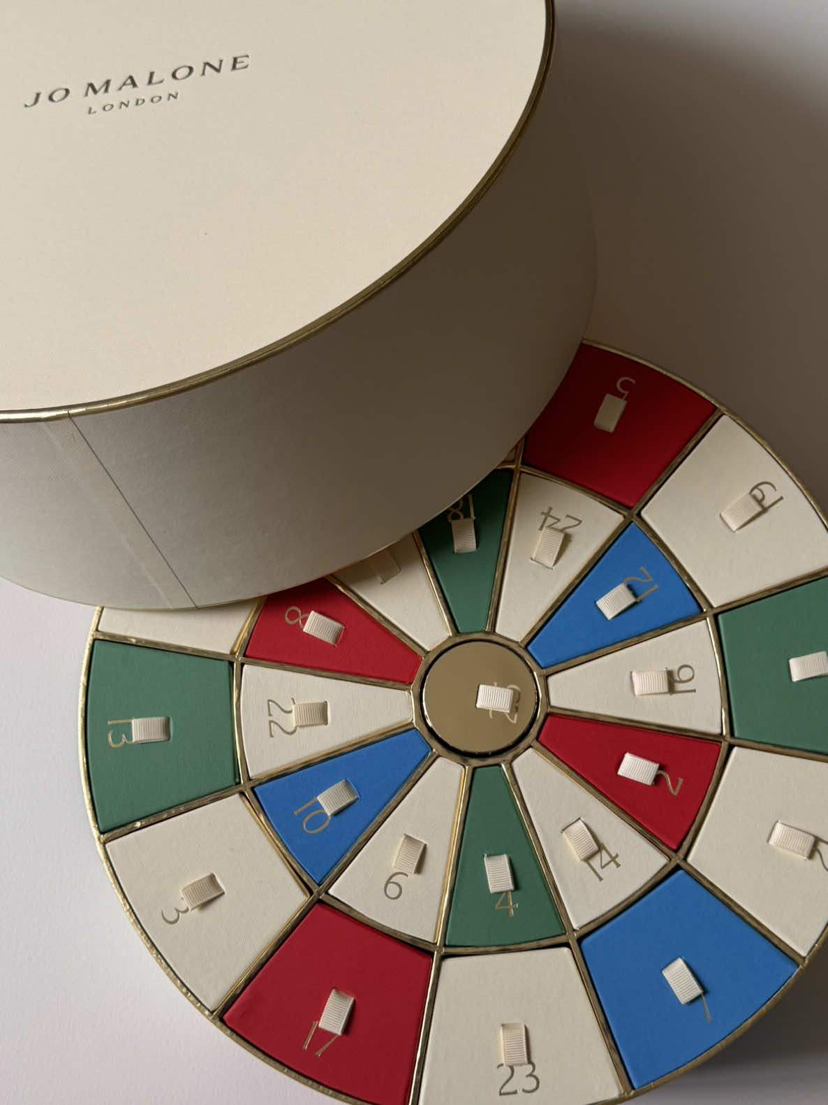 TikTok post by @oceljoycelyn for Jo Malone London. Caption reads: Jo Malone London’s Fun & Games Advent Calendar is....
