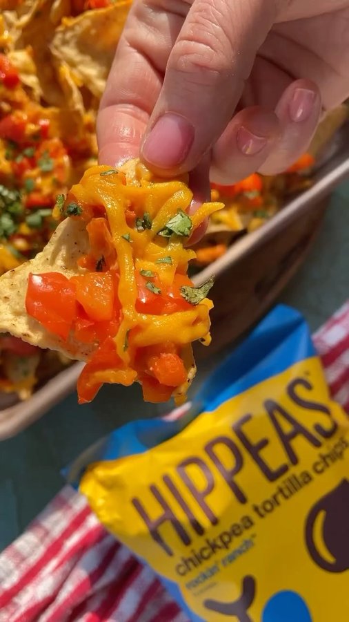 Instagram post by @traderjolene for Hippeas. Caption reads: Hi, I’ve teamed up with my friends at....