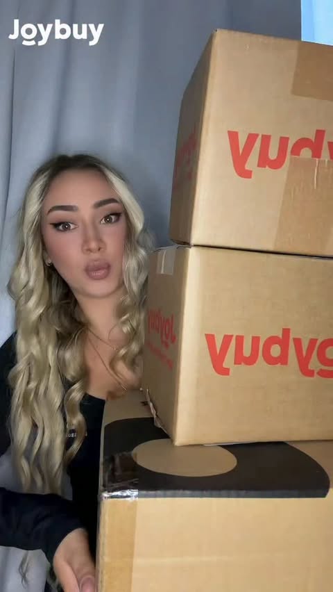 Instagram post by @giselavelija for JoyBuy. Caption reads: [...] for app users only!❤️ 🔗Link in bio: •....