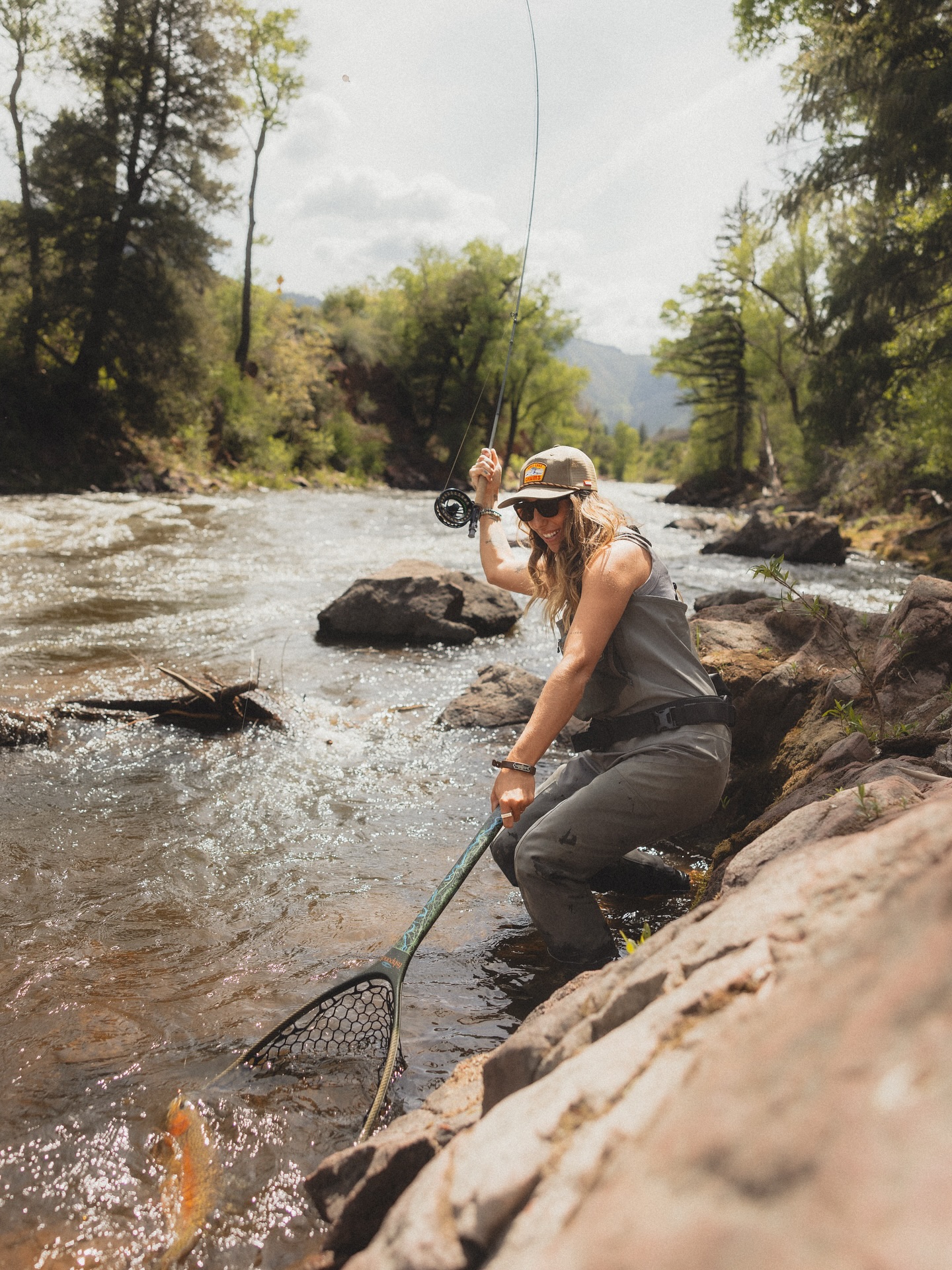 Instagram post by @shyonthefly for Ford Bronco. Caption reads: Fishing during run-off is truly one of my favorite....