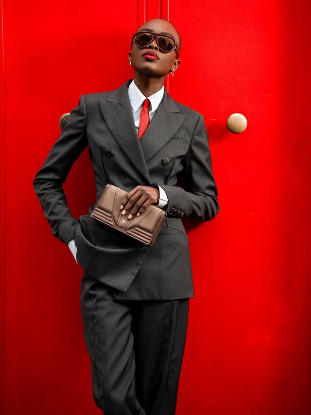 Instagram post by @amina.ladymya for Ferrari. Caption reads: Pure speed and pure vision in @ferraristyle....