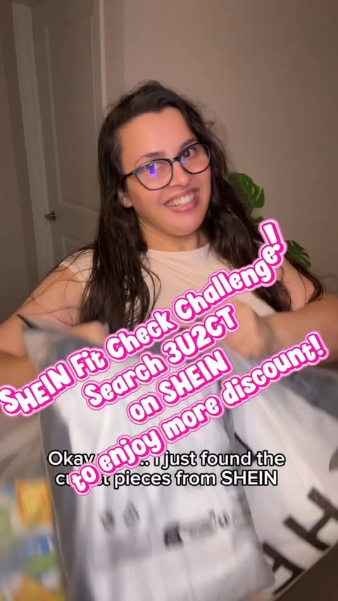 Instagram post by @by.cladys.usa for Shein. Caption reads: SHEIN Fit Check Challenge! Search 3U2CT on [...].
