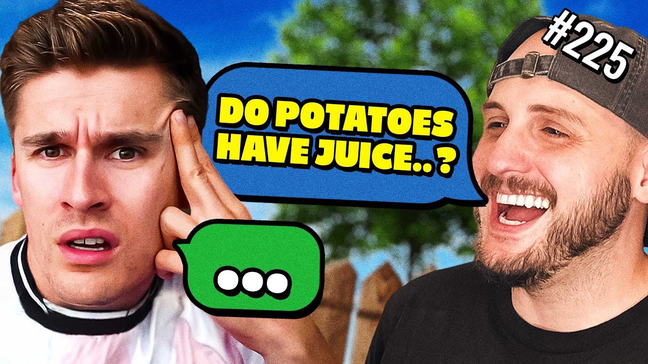 YouTube post by @TheYardPodcast for Squarespace. Caption reads: We Ask Really Stupid Questions | The Yard.