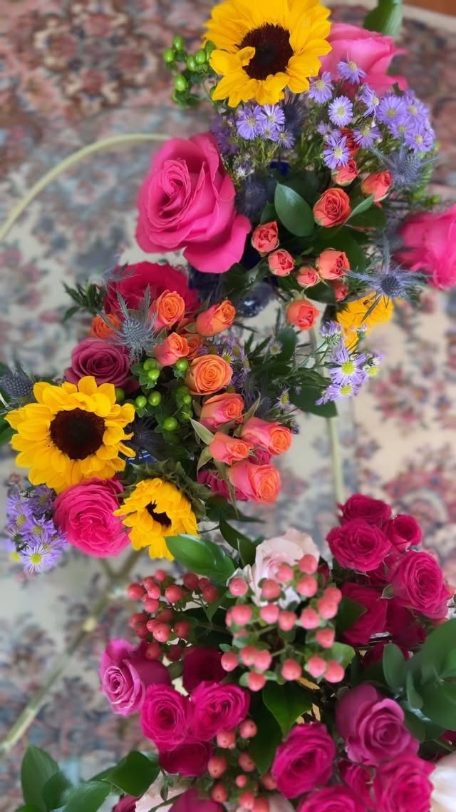 Instagram post by @the_vintage_bombshell for UrbanStems. Caption reads: When @urbanstems knocks on your door and suddenly....