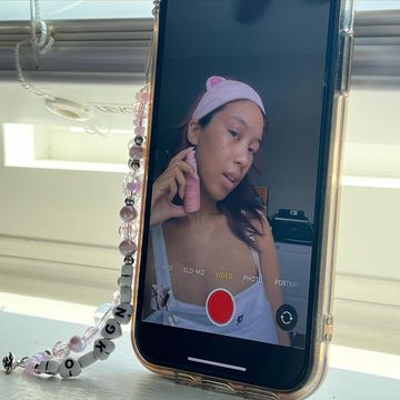 Instagram post by @chsmrtnz for Alya Skin. Caption reads: y’all kno my skin has not been it this last year....