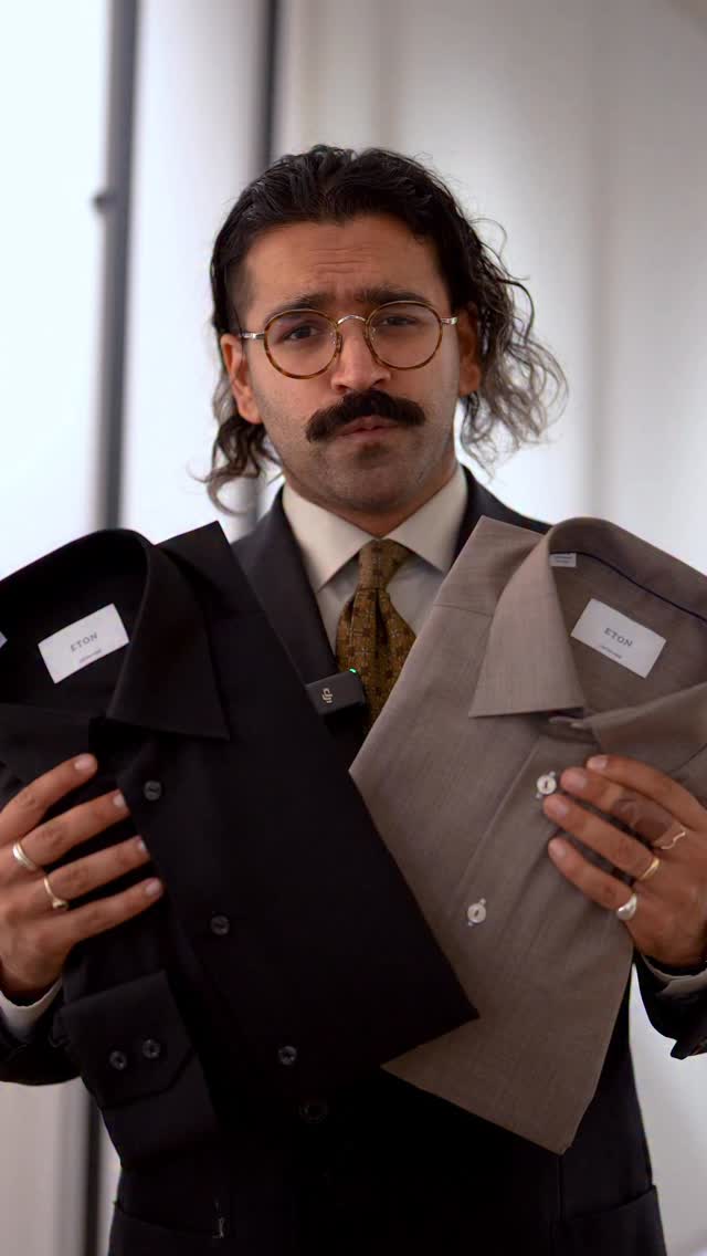 Instagram post by @rkzuk for Eton Shirts. Caption reads: Have you heard about @etonshirts’ Custom Made....