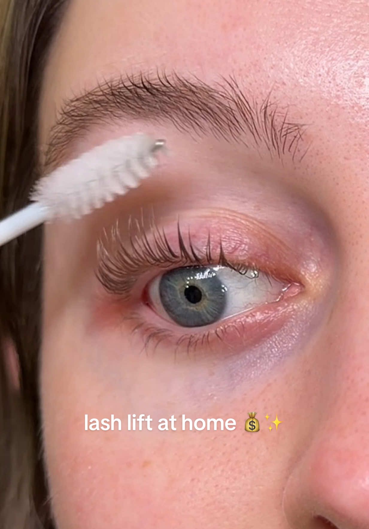 TikTok post by @bethiaward for Nanolash. Caption reads: this lash lift kit is the best !!! ✨ @NANOLASH....