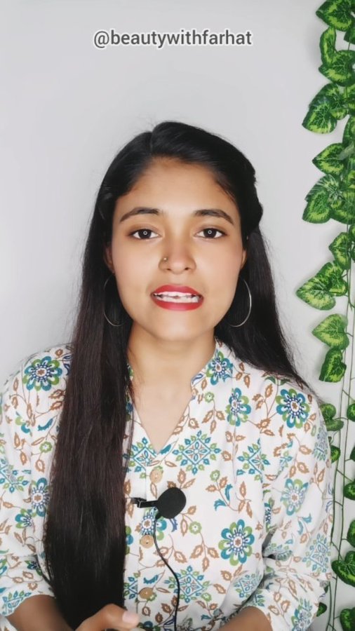 Instagram post by @beautywithfarhat for Balu Herbals. Caption reads: @Baluherbals face glowing [...].