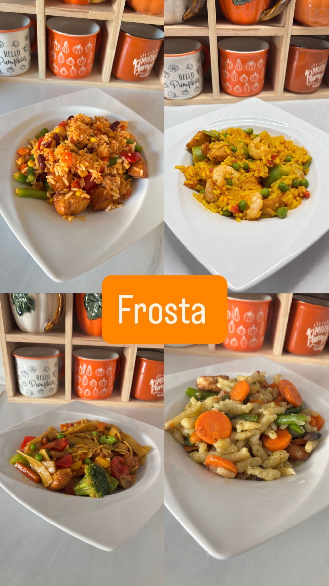 Instagram post by @domek.izy for FRoSTA Polska. Caption reads: Są takie dni, kiedy marzę o pysznym i....