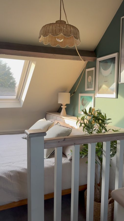 Instagram post by @houseatnumber30 for MyDomaine. Caption reads: Here’s me trying to make my house a home on a....