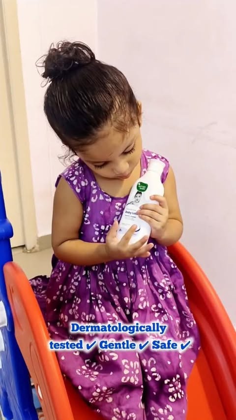 Instagram post by @littletwins_aryan.arha for Mother Sparsh. Caption reads: Tried Mother Sparsh Natural Baby Lotion for my....