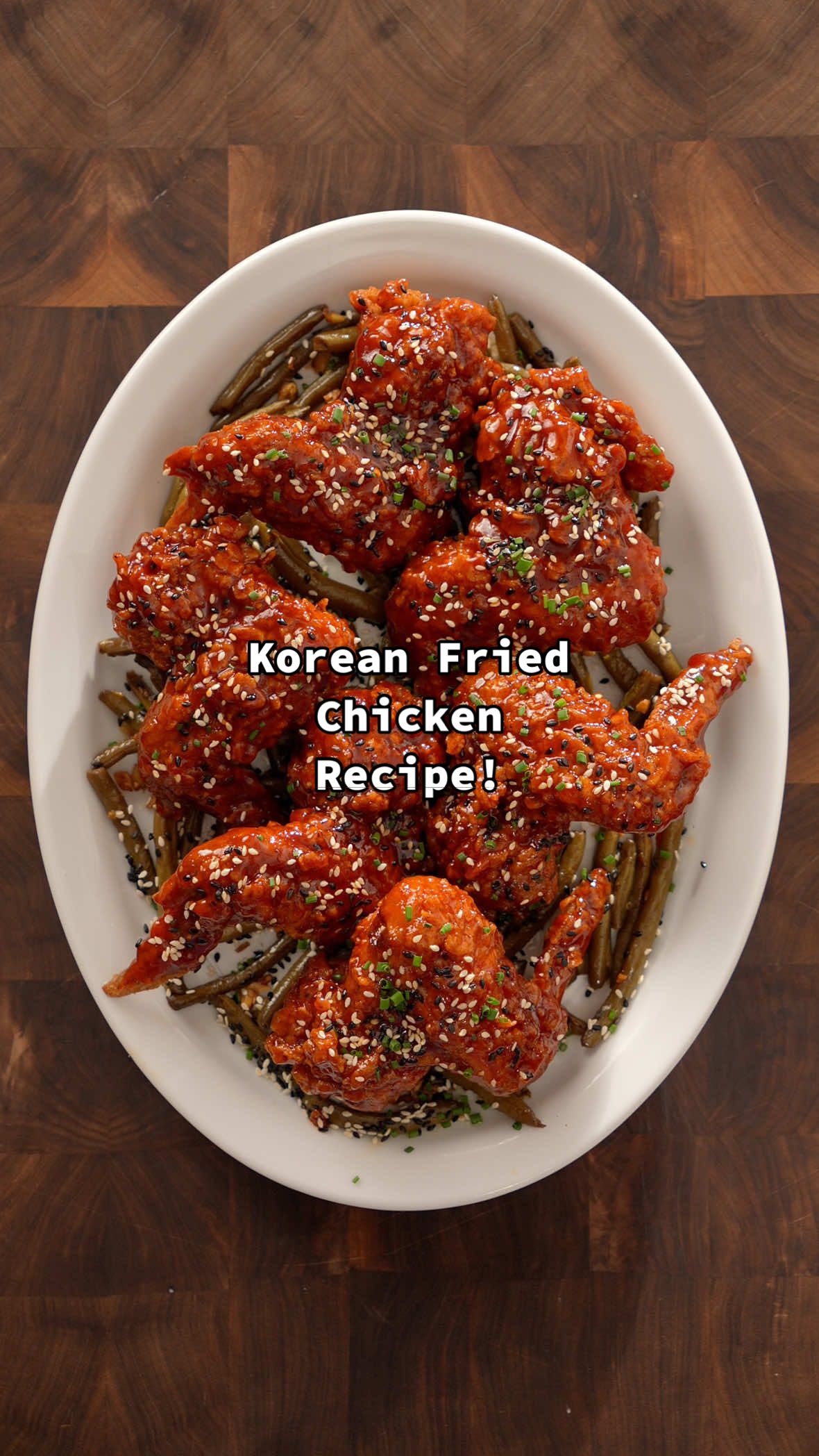 TikTok post by @papabwoi for Del Monte. Caption reads: Made Korean fried chicken & No Soy Teriyaki green....