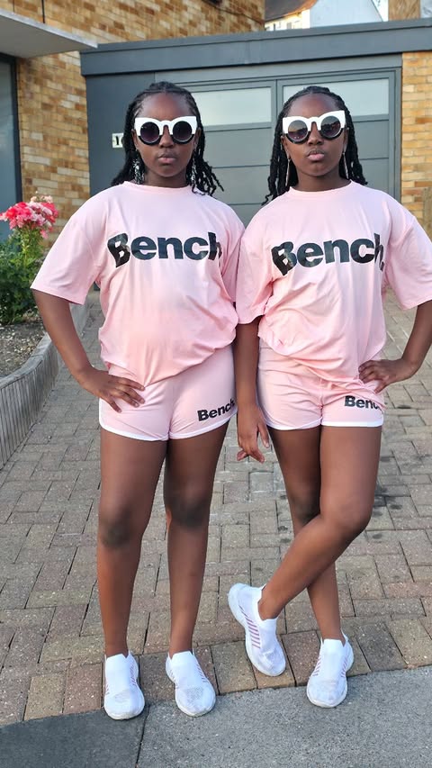 Instagram post by @powertwins_2 for SHEIN KIDS. Caption reads: Song of the moment on repeat💯💯..I cant look away....