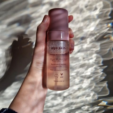 Instagram post by @shantaylor97 for Alya Skin. Caption reads: Just sharing my fave part of my morning skincare....