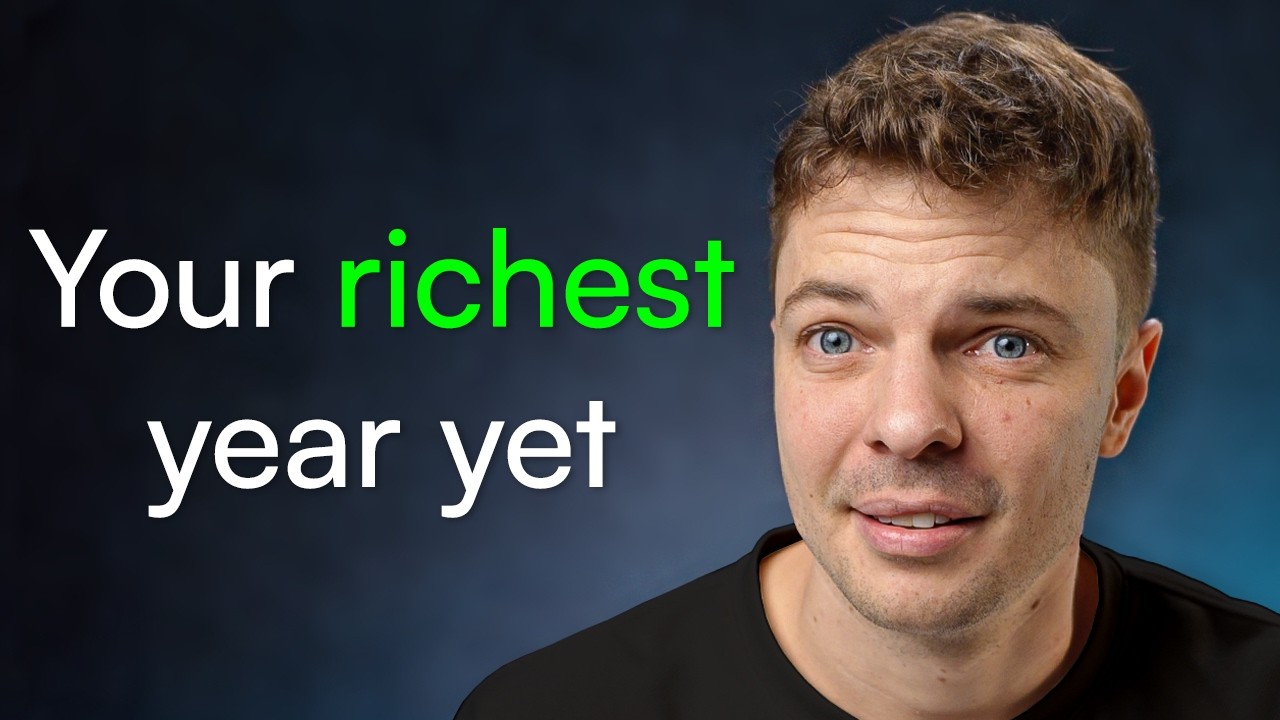 YouTube post by @DamienTalksMoney for Trading 212. Caption reads: How to Make 2026 the Best Year of Your Life....