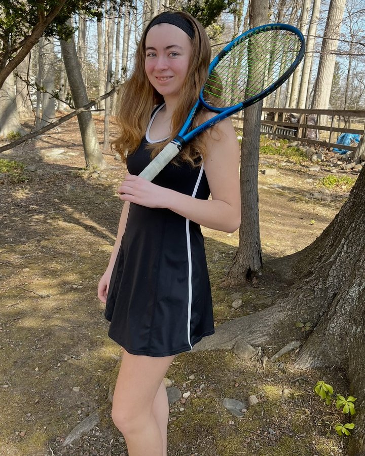 Instagram post by @hpg2007_class_2026 for Attraco. Caption reads: [...] me and I love this dress from @attracosports....