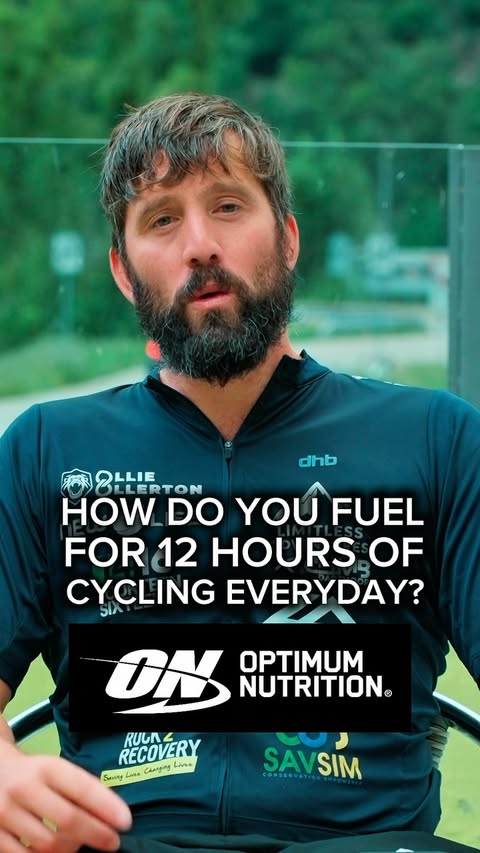 Instagram post by @_mitchhutch for Optimum Nutrition. Caption reads: [...] become part of how I train - and....