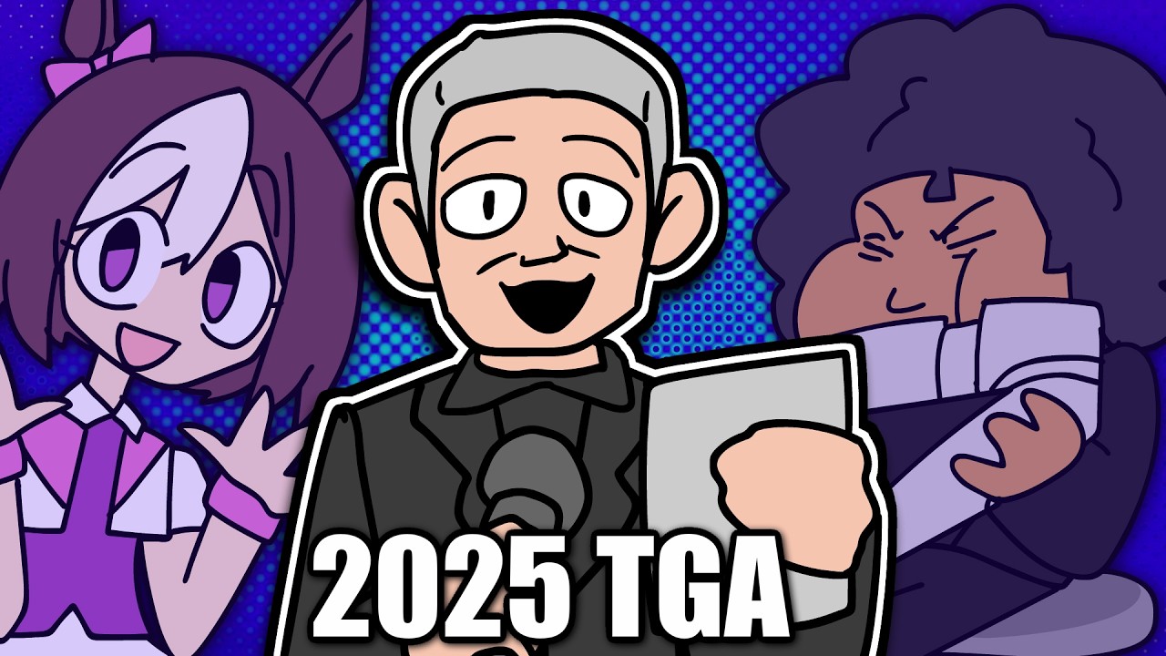YouTube post by @ThatOneGuysAnimations for XPPen. Caption reads: 2025 Game Awards in a Nuthshell.
