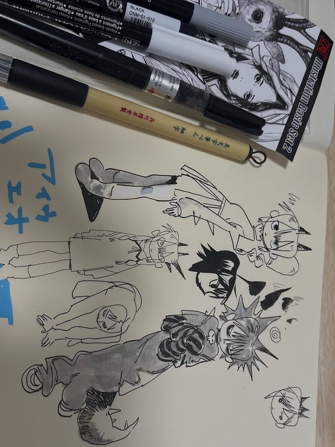 Instagram post by @deppa_53 for Kuretake ZIG. Caption reads: .