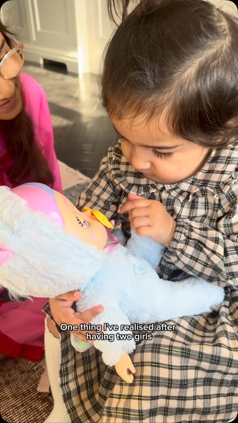 Instagram post by @mariyaa1227 for Smyths Toys Superstores. Caption reads: ad Meet our newest family member, Cry Baby Babies....