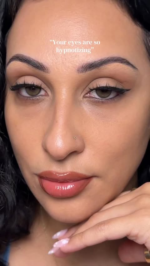 Instagram post by @_luthmila_ for Myeyebb. Caption reads: My eyes are hypnotizing thanks to....