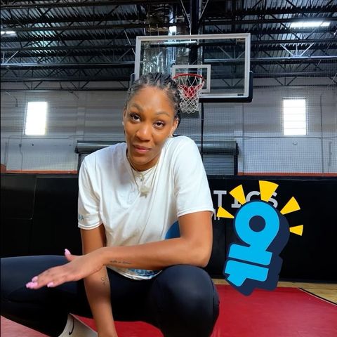 Instagram post by @aja22wilson for TIAA. Caption reads: Women have 30% less income in retirement. Still.....