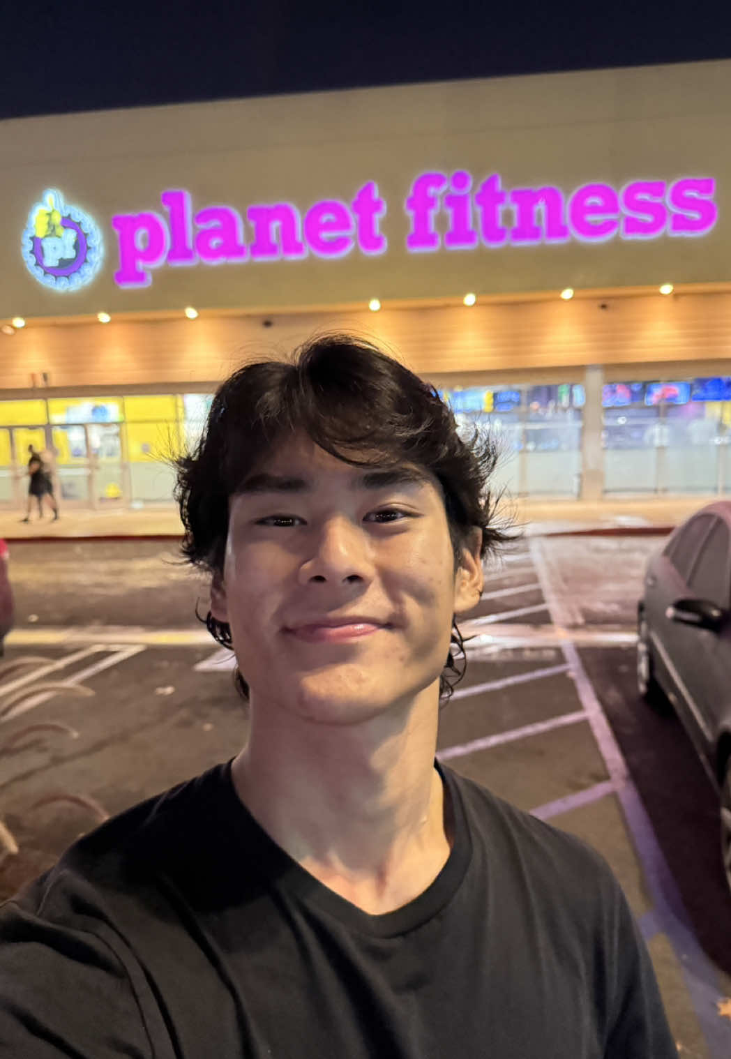 TikTok post by @hanbity for Planet Fitness. Caption reads: thanks @Planet Fitness for being my secret getaway....