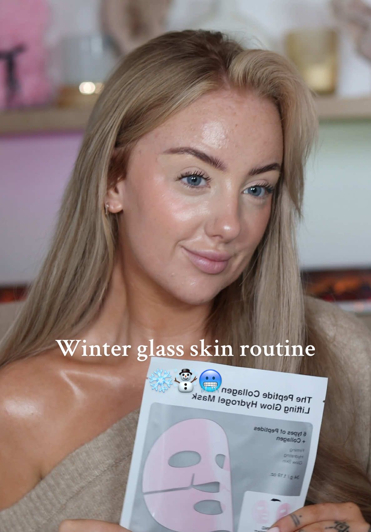 TikTok post by @cariad_ryan for COSRX. Caption reads: I can NOT get enough of this @COSRX Official mask....