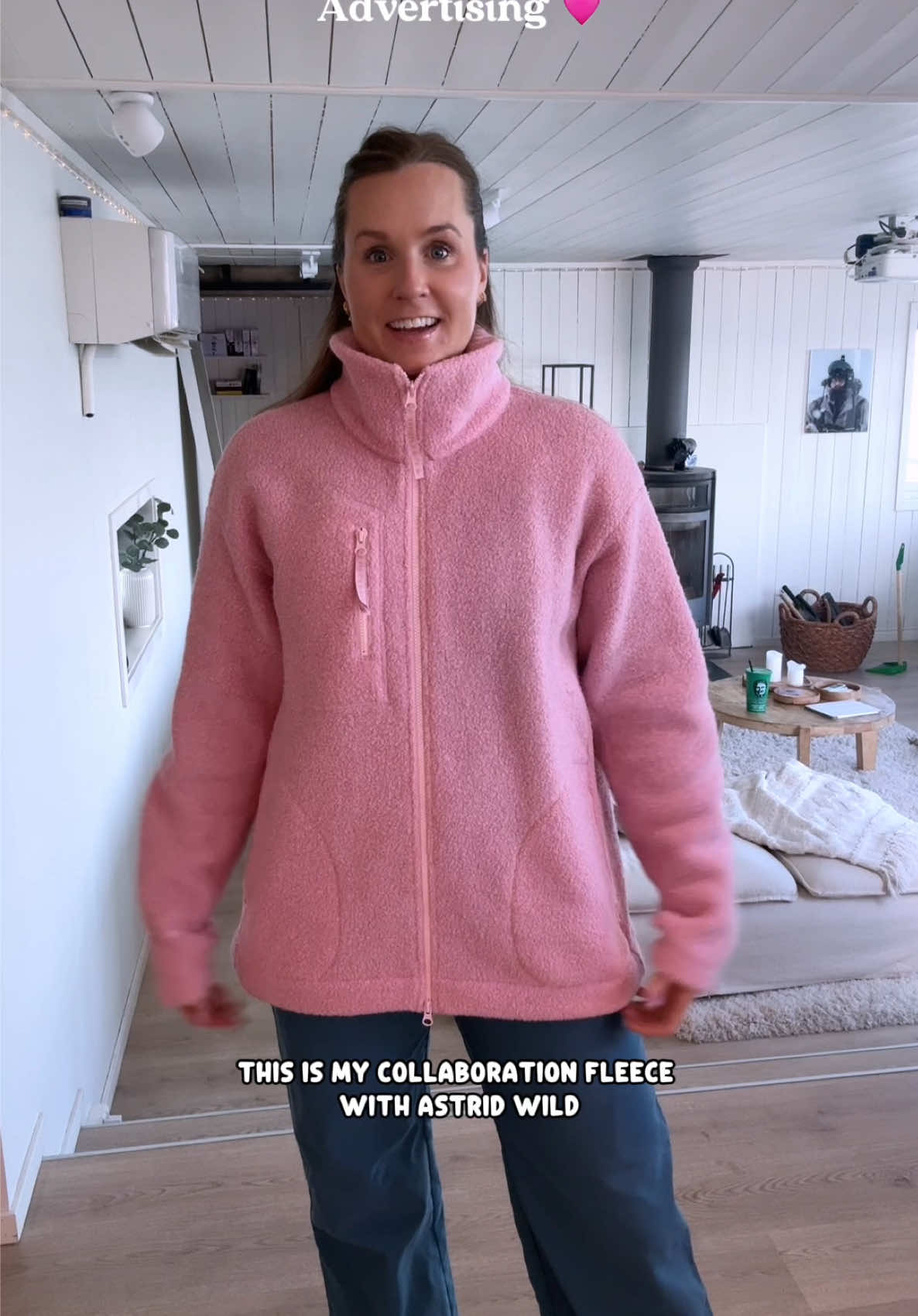 TikTok post by @sejsejlija for Astrid Wild. Caption reads: Ad for my Collab with @Astrid Wild Outdoor Fashion....