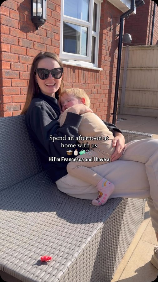 Instagram post by @cheshiremum_ for Carex. Caption reads: [...] Spend an afternoon at home with us and....