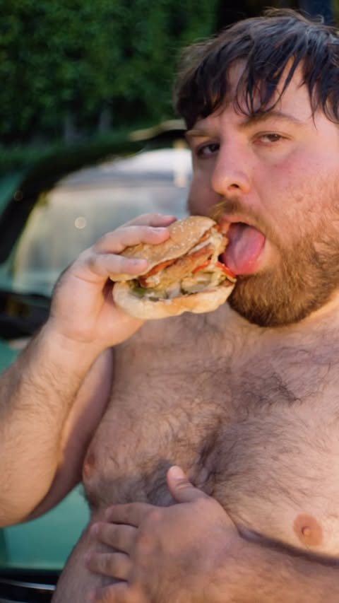 Instagram post by @nickantonyan for Carl's Jr.. Caption reads: Maybe I’ll wash your car next for a @carlsjr spicy....